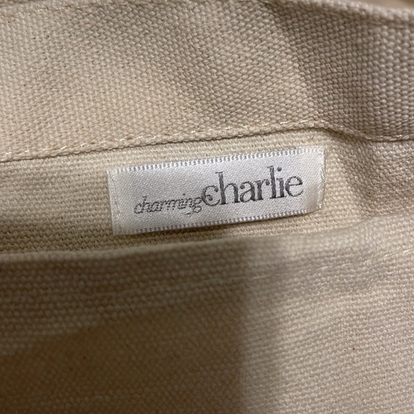 Charming Charlie Metallic Canvas Tote Bag - Picture 5 of 5